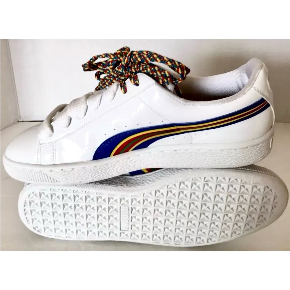 COPY - Puma Dee And Ricky Women’s White Faux Leather Sneakers Shoes 10